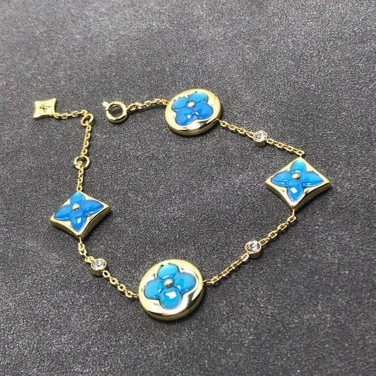 [Star Jewelry]STAR AND SUN TURQUOISE 4 MOTIFS 3 DIAMONDS
