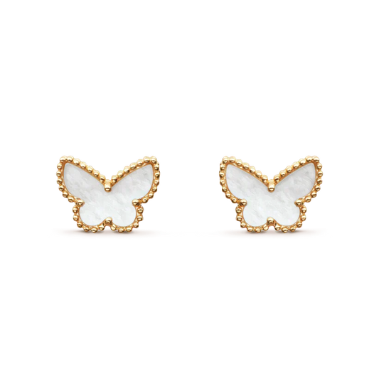 [Star Jewelry]SWEET BUTTERFLY MOP EARSTUDS