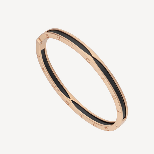 [Star Jewelry]ZERO 1 PINK GOLD WITH BLACK CERAMIC BRACELET