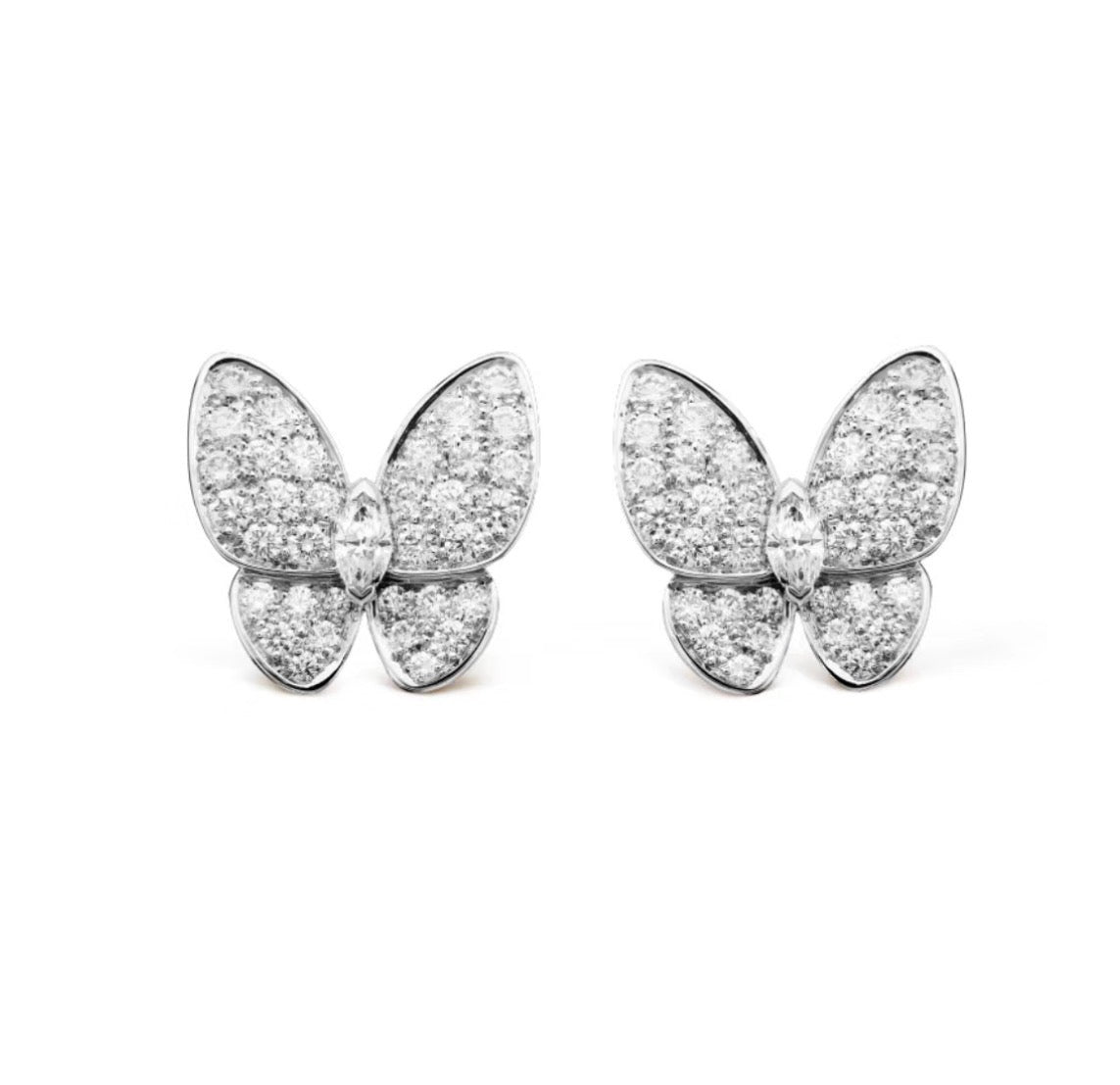 [Star Jewelry]BUTTERFLY ALL DIAMOND EARRINGS