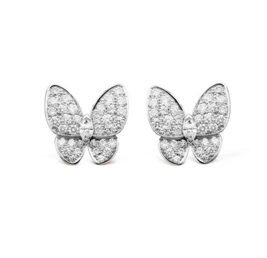 [Star Jewelry]BUTTERFLY ALL DIAMOND EARRINGS