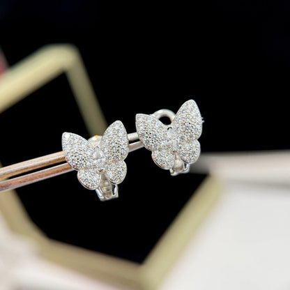 [Star Jewelry]BUTTERFLY ALL DIAMOND EARRINGS
