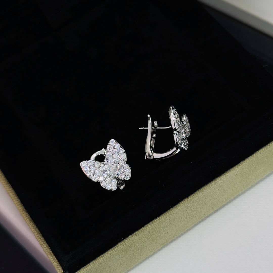 [Star Jewelry]BUTTERFLY ALL DIAMOND EARRINGS
