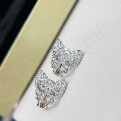[Star Jewelry]BUTTERFLY ALL DIAMOND EARRINGS