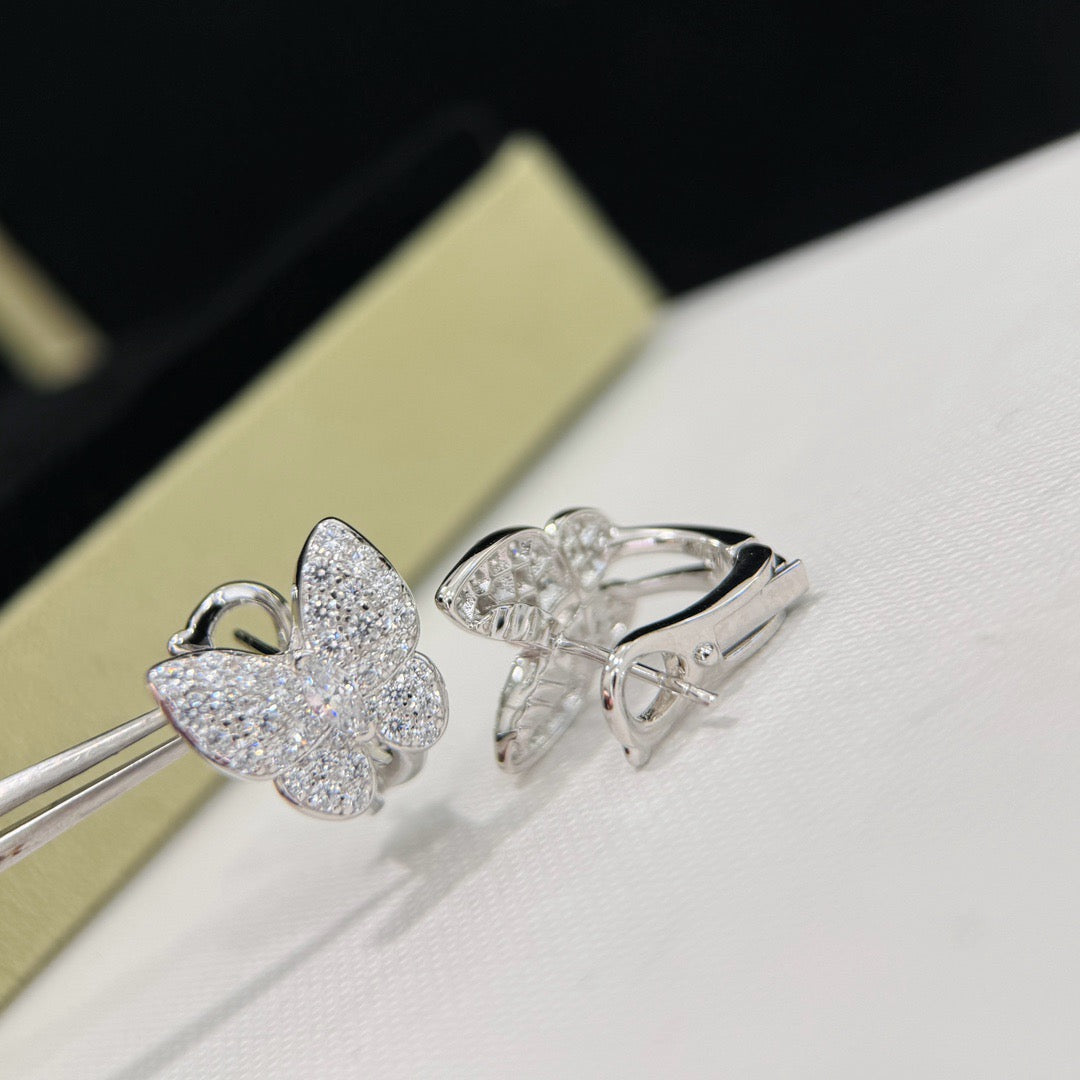 [Star Jewelry]BUTTERFLY ALL DIAMOND EARRINGS