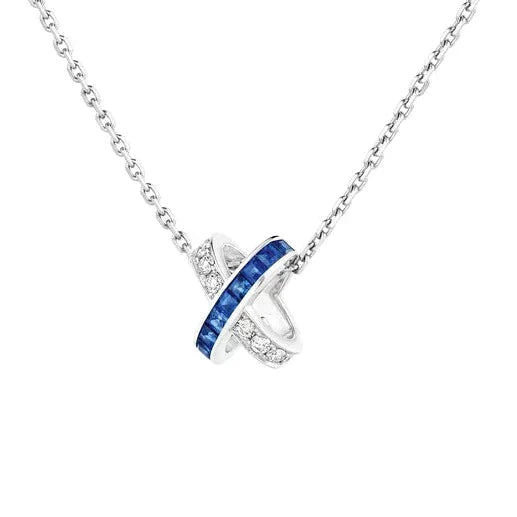 [Star Jewelry]LIENS DIAMOND SILVER NECKLACE