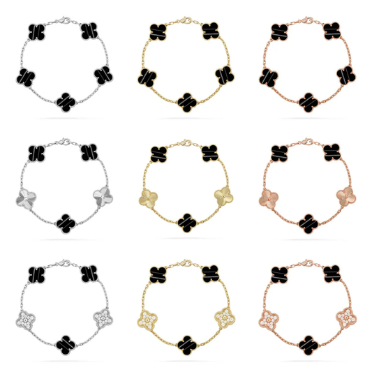 [Star Jewelry] CLOVER 5 MOTIF PULSAR STONE BRACELET COLLECTION