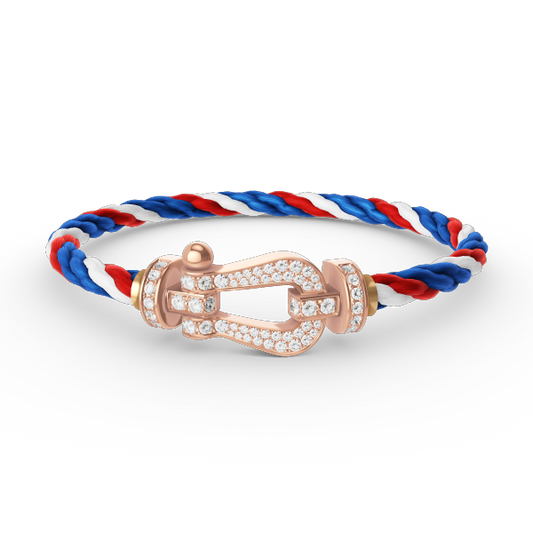 [Star Jewelry]FORCE LARGE HORSESHOE FULL DIAMOND BRACELET ROSE GOLD